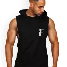 Fashnobic Do Not Waste Your Time Back Printed Hooded GymVest FB-105_Back_pt-113-picture-33