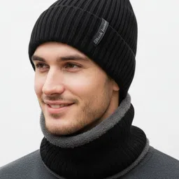 iSWEVEN Unisex Woollen Beanie image 5
