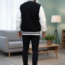 Mast & Harbour Men Collarless Colourblocked Bomber Jacket image 3