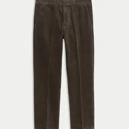 Marks & Spencer Men Solid Regular Fit Trousers image 4