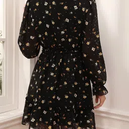 HERE&NOW Women Polyester Fit and Flare Dresses image 2