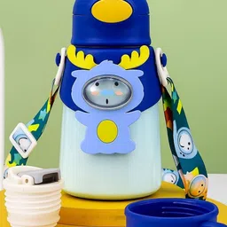 Magic Pebbles Kids Printed Hot & Cold Straw Sipper Bottle -500ml-picture-15