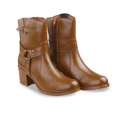 Bxxy PU Work High-Top Block Pumps image 4