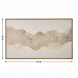Home Centre Beige & Brown Wooden Printed Wall Art image 3