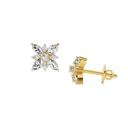 Sparkles 14KT Gold Earrings With 0.66 Carat Lab Grown Diamonds- 2.07 g image 2