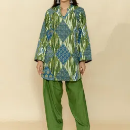 SUKITI Women Ethnic Motifs Printed Regular Kurta with Patiala-picture-29