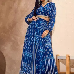 Shae by SASSAFRAS Printed Ready to Wear Lehenga &-picture-35