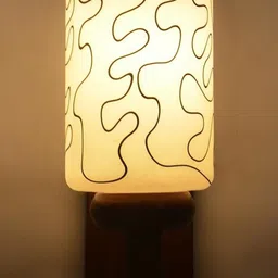 SOMIL Black Glass Cylinder Printed Wall Lamps-picture-12