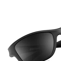 LEGEND EYEWEAR Unisex Black Lens & Black Square Sunglasses with image 4