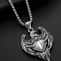 The Roadster Lifestyle Co. Men Rhodium-Plated Contemporary Pendant-picture-18