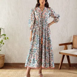SZN Women Floral Print Maxi Dress-picture-33