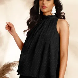 Aditi Wasan Woven Design Pure Cotton Tunic With Trousers Co-Ords image 3