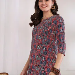 moda rapido Women Printed Regular Straight Kurti Pack Of-1 image 4
