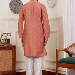 Rawayi Men Ethnic Motifs Thread Work Kurta image 4