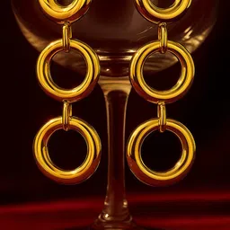 ISHTAARA Gold-Plated Stainless Steel Earrings-picture-14