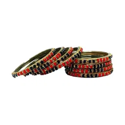 Instyle Forever Set Of 2 Multi Glass Artificial Stones & Beads Bangle image 2