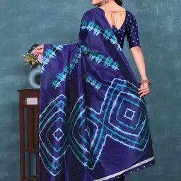 KANOODA Tie and Dye Mysore Silk Saree image 4