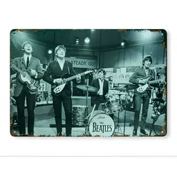 eazy wagon Grey & Black The Beatles Printed Wall HangingDecor image 3
