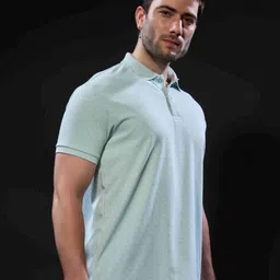 MAXZONE Men Printed Polo Collar T-shirt image 3