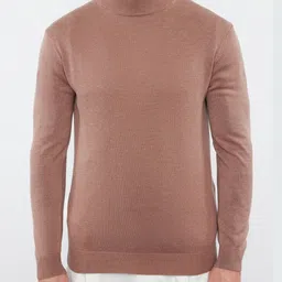 Trendyol Men Solid High Neck Cotton Sweatshirt-image-52