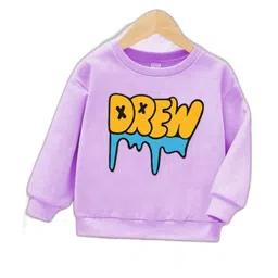 Joggers Park Kids-Unisex Purple Cotton Sweatshirts-image-54