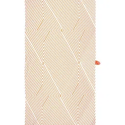 The Bath Community White & Orange Printed Bamboo 200 GSM Bath Towel image 2