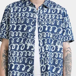StitchX Men Relaxed Printed Casual Shirt image 3