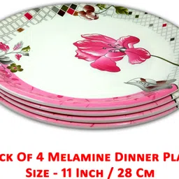 inpro Elegance With Our Round Dinner Plate Set - our Full Plate Perfect for Kitchen Dinner Plate image 2