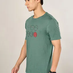 Ajile by Pantaloons Men Raw Edge Slim Fit T-shirt image 3