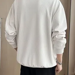 HERE&NOW Men Polyester Solid Sweatshirts image 4