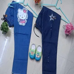 FLASTEENO Pack of 2 Girls Apliqque Detailed Jeans-image-20