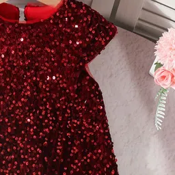 StyleCast x Revolte Embellished Ruffled A-Line Dress image 3