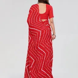 Moda Rapido Leheriya Poly Georgette Saree image 3