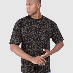 SONIBROS Men Conversational Printed Round Neck Cotton Oversized T-shirt-picture-27