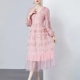JC Collection Women Fit & Flare Midi Dress-picture-37