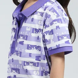 Monte Carlo Girls Conversational Printed Regular Fit Polo Collar T-shirt image 2