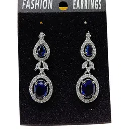 bmino Stylish Designer Earrings- BLUE image 4