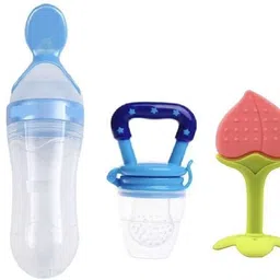 sbts Combo Baby Food Feeder Fruit Nibbler & Teether Pack-3 FST-1 Cap-90 ml combo 1 - silicone-picture-12