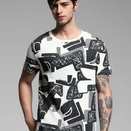 Jack & Jones Men Printed Raw Edge T-shirt-picture-10