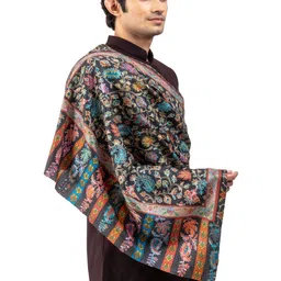 Naureen Men Embroidered Stole image 3