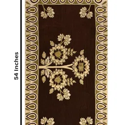 Furnishing Hut Brown Floral 6-Seater Table Cover image 2