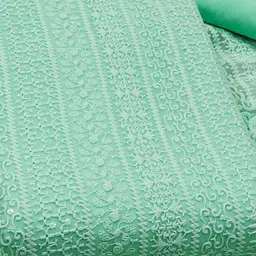 rangtulika ethnics Rangtulika Floral Embroidered Chikankari Work Georgette Unstitched Dress Material image 4