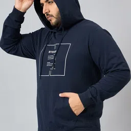 AUSTIVO Men Plus Size Hooded Pullover Sweatshirt image 4