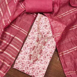 Ishin Embroidered Unstitched Dress Material-picture-28