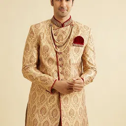 Manyavar Men Thread Embroidered Sherwani Set image 5