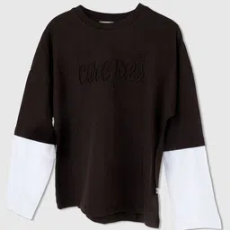 Purple United Kids Boys Colourblocked T-shirt-picture-39