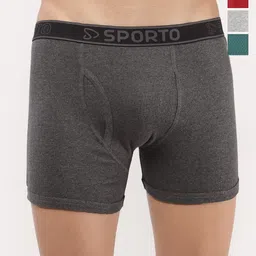 Sporto by Macho Men Pack Of 4 Cotton Low Rise Trunks-picture-28