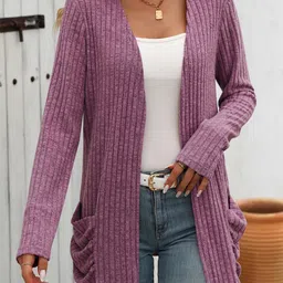 StyleCast x Revolte Women Striped Longline Sweater Vest-image-56