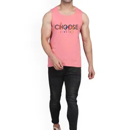 SLOWLORIS Pack Of 2 Printed Round Neck Gym Vests image 2