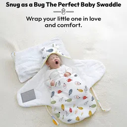 staranddaisy Baby Swaddle Wrap for Newborn (0-6 Months) Organic Cotton/Soft & Breathable Wrap Sleeping Bag image 2